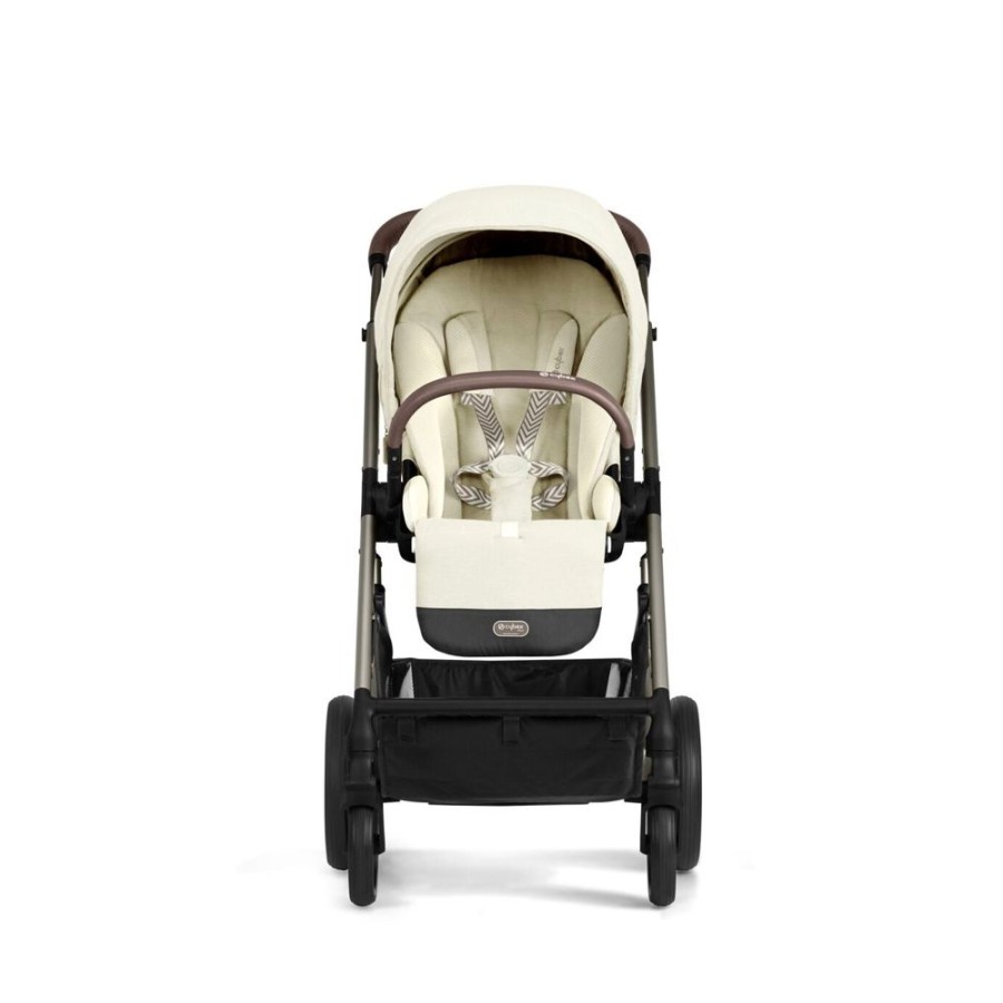 Prams & Pushchairs Cybex | Cybex Balios S Lux Essential Bundle - Seashell Beige