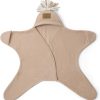 Nursery & Home Clair De Lune Blankets | Clair De Lune Star Fleece Baby Wrap Blanket - Beige