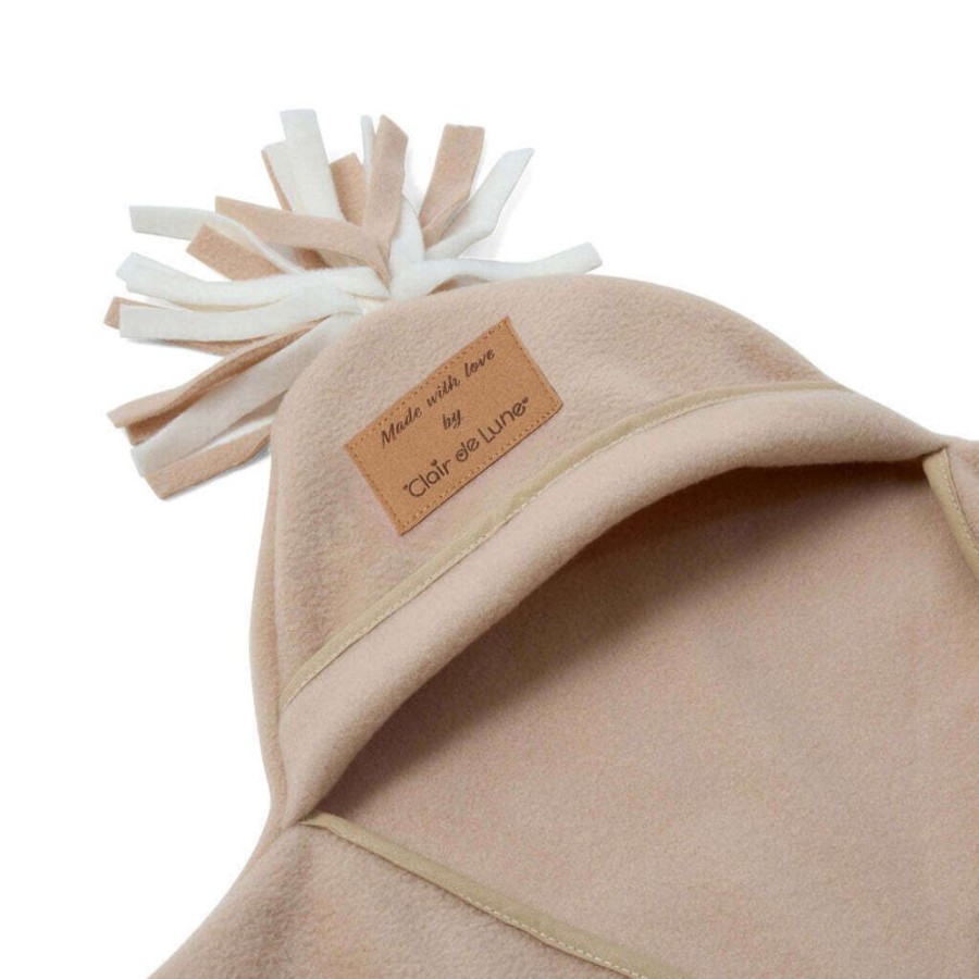 Nursery & Home Clair De Lune Blankets | Clair De Lune Star Fleece Baby Wrap Blanket - Beige