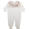 Clothing Millie & Ralph Sleepsuits | Frilly Collar All In One With Snowflakes