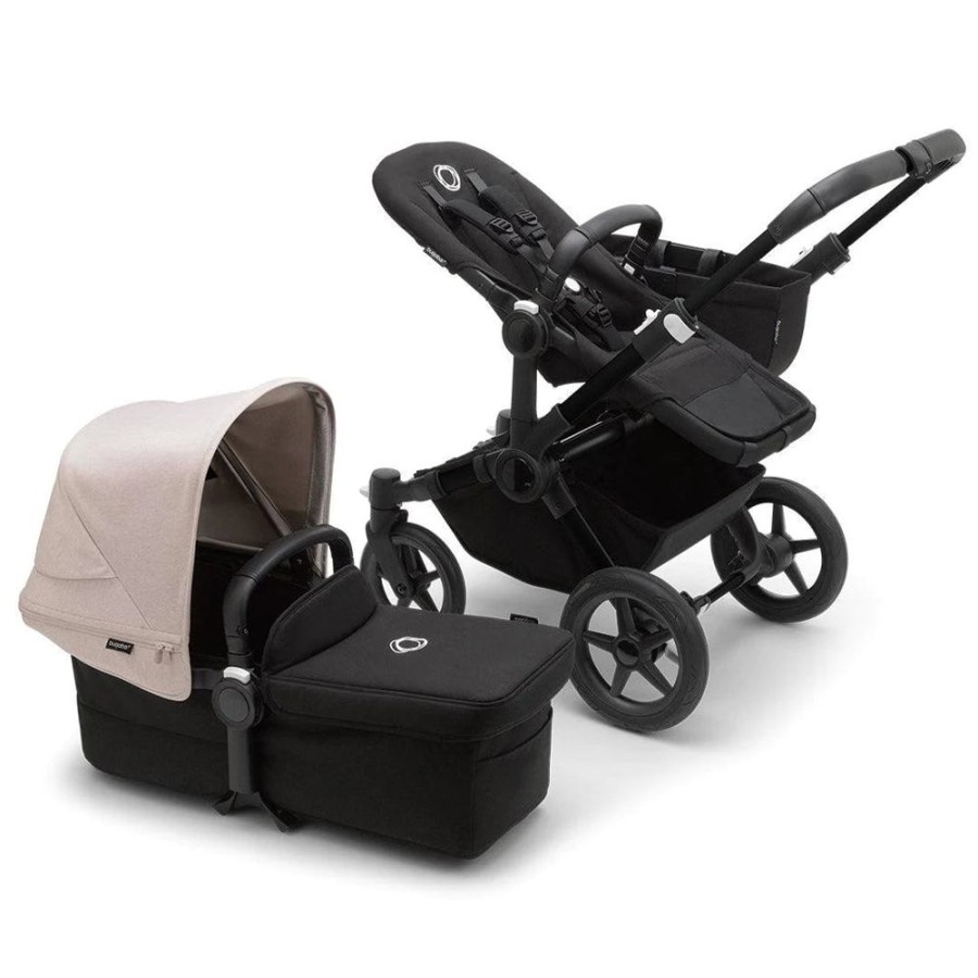 Prams & Pushchairs Bugaboo | Bugaboo Donkey 5 Mono Complete Pushchair - Black/Misty White