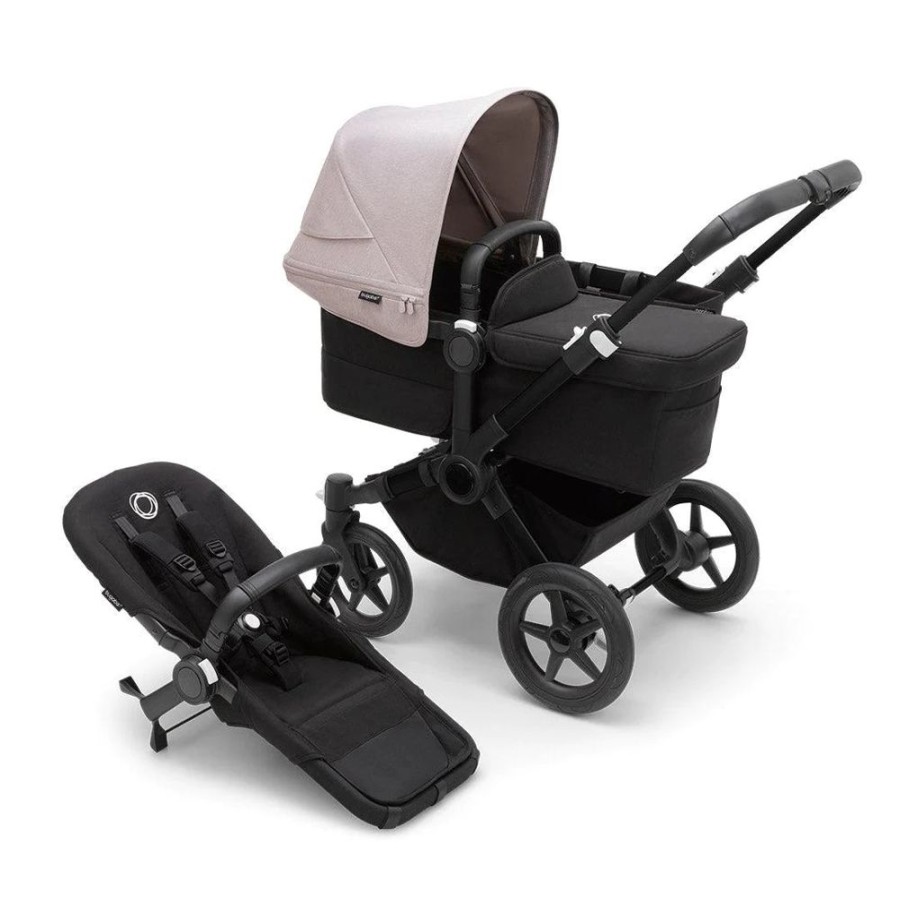 Prams & Pushchairs Bugaboo | Bugaboo Donkey 5 Mono Complete Pushchair - Black/Misty White