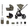 Prams & Pushchairs Venicci | Venicci Tinum Edge 3 In 1 Travel System Bundle - Moss