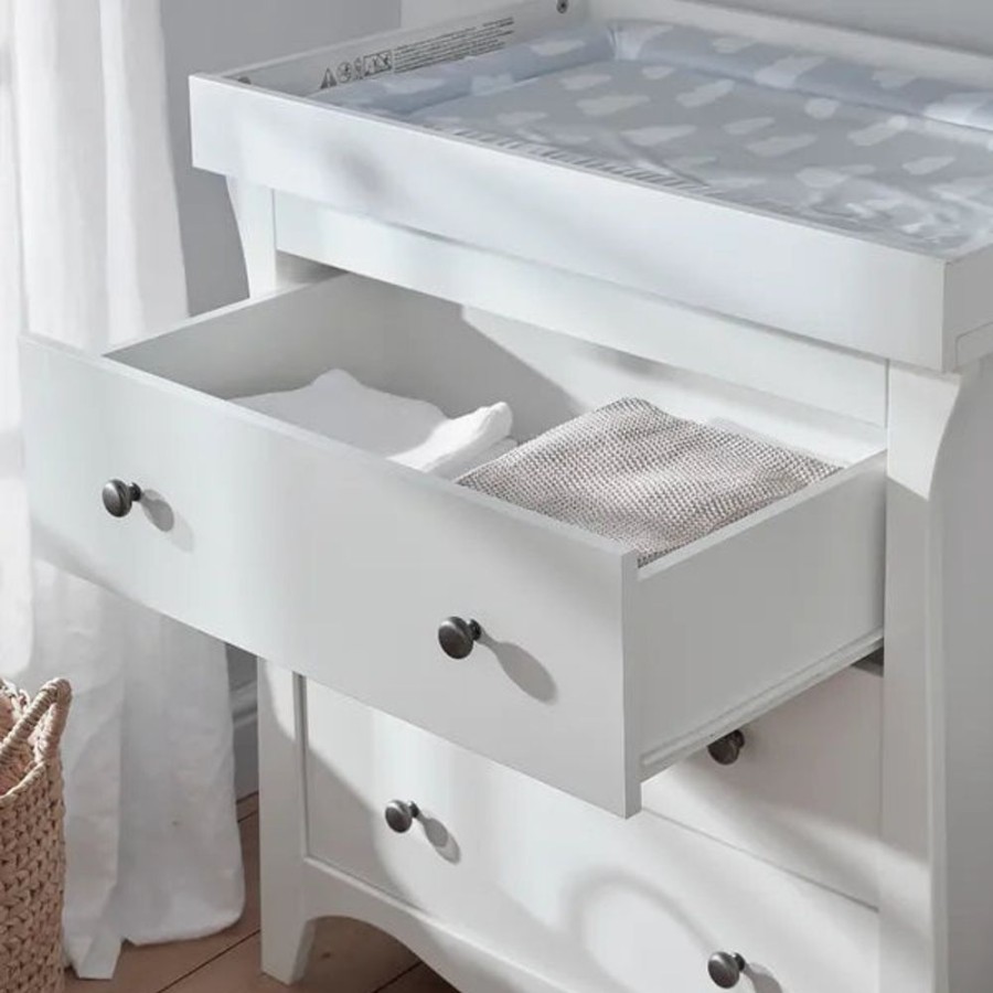 Nursery & Home CuddleCo Dressers | Cuddleco Clara 3 Drawer Dresser & Changer - White