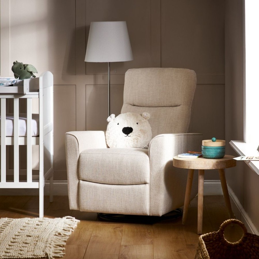 Nursery & Home Obaby Nursing Chairs | Obaby Savannah Swivel Glider Recliner Chair ‚Ai Oatmeal