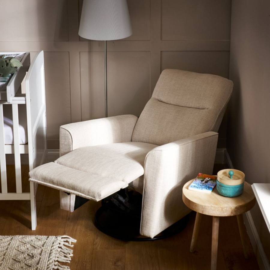 Nursery & Home Obaby Nursing Chairs | Obaby Savannah Swivel Glider Recliner Chair ‚Ai Oatmeal