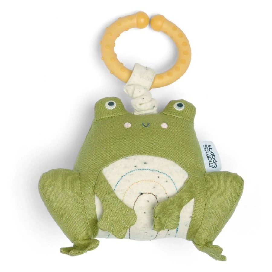 Nursery & Home Millie & Ralph Soft Toys | Mamas & Papas Frog Rattle Teething Toy