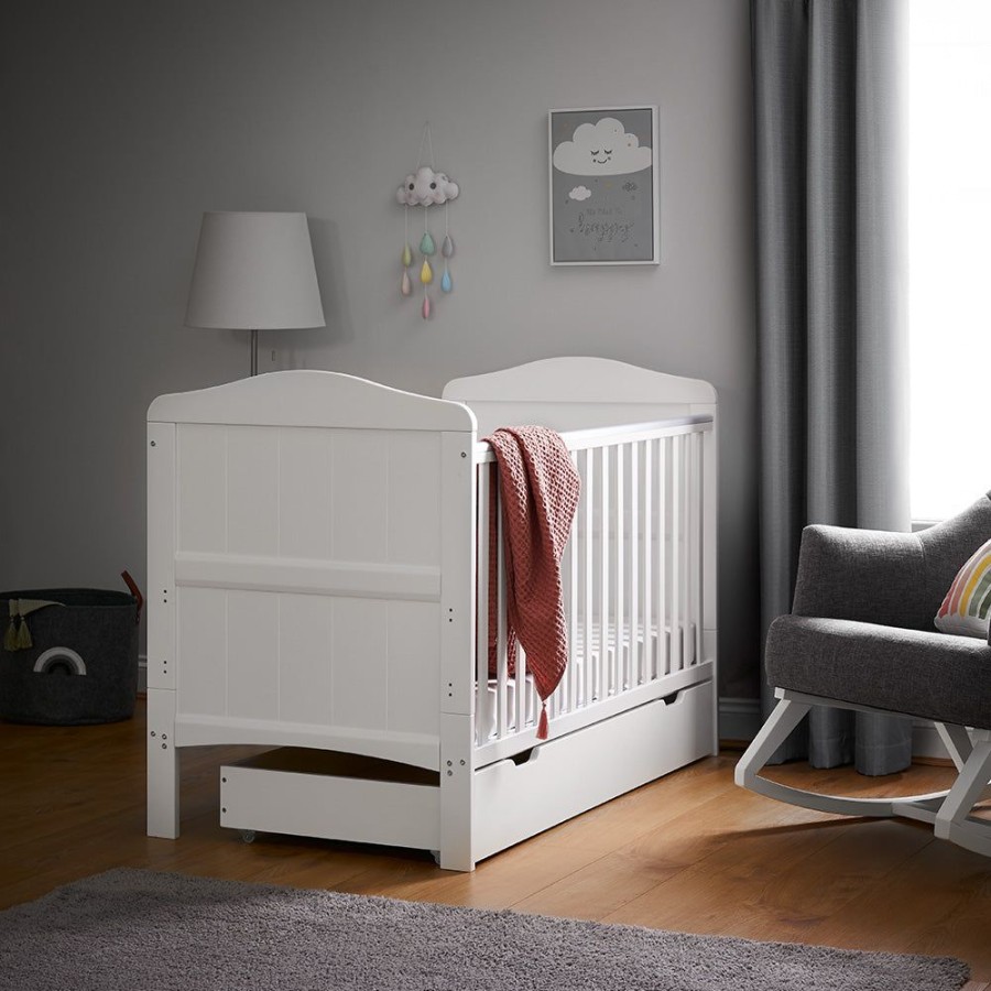 Nursery & Home Obaby Cots & Cotbeds | Obaby Whitby Cot Bed White | Obaby Whitby | Millie & Ralph