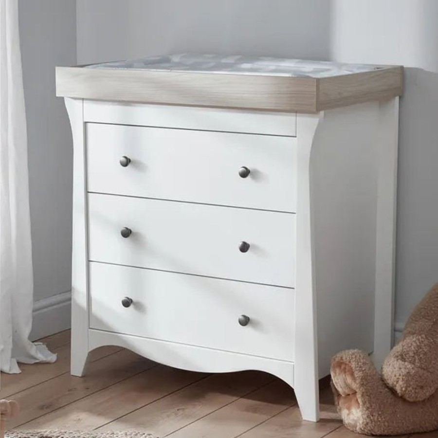 Nursery & Home CuddleCo Dressers | Cuddleco Clara 3 Drawer Dresser & Changer - White & Ash