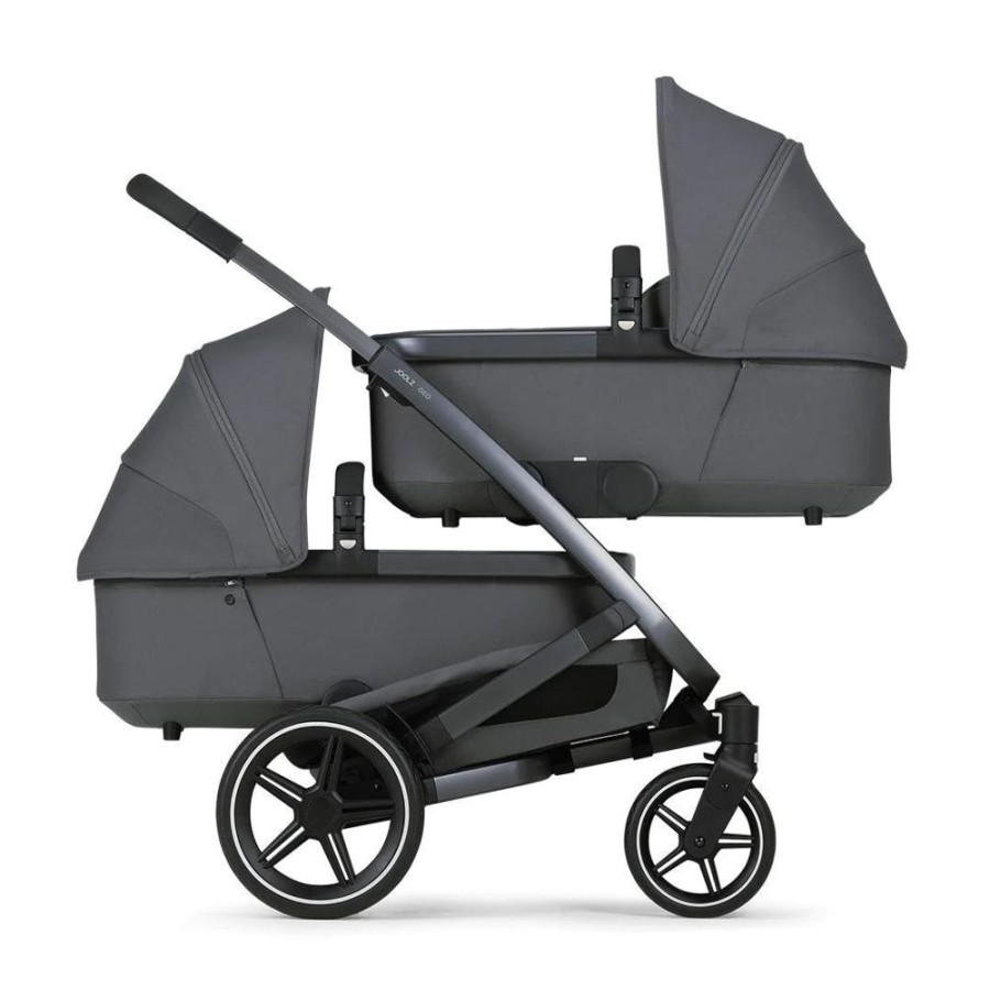 Prams & Pushchairs Joolz | Joolz Geo3 Twin Pushchair - Pure Grey