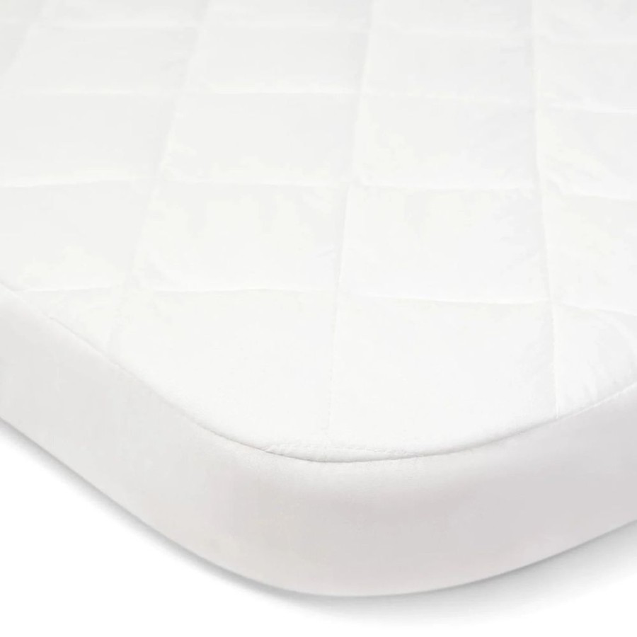 Nursery & Home Mamas & Papas Bedding & Sleepwear | Mamas & Papas Lua Bedside Crib Mattress Protector - White