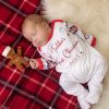 Clothing Millie & Ralph Sleepsuits | Personalised Cuddly Penguin 'First Christmas' Sleepsuit