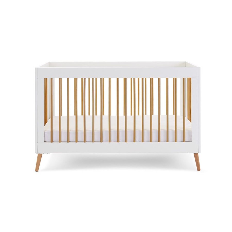 Nursery & Home Obaby Cots & Cotbeds | Obaby Maya Cot Bed - White Natural