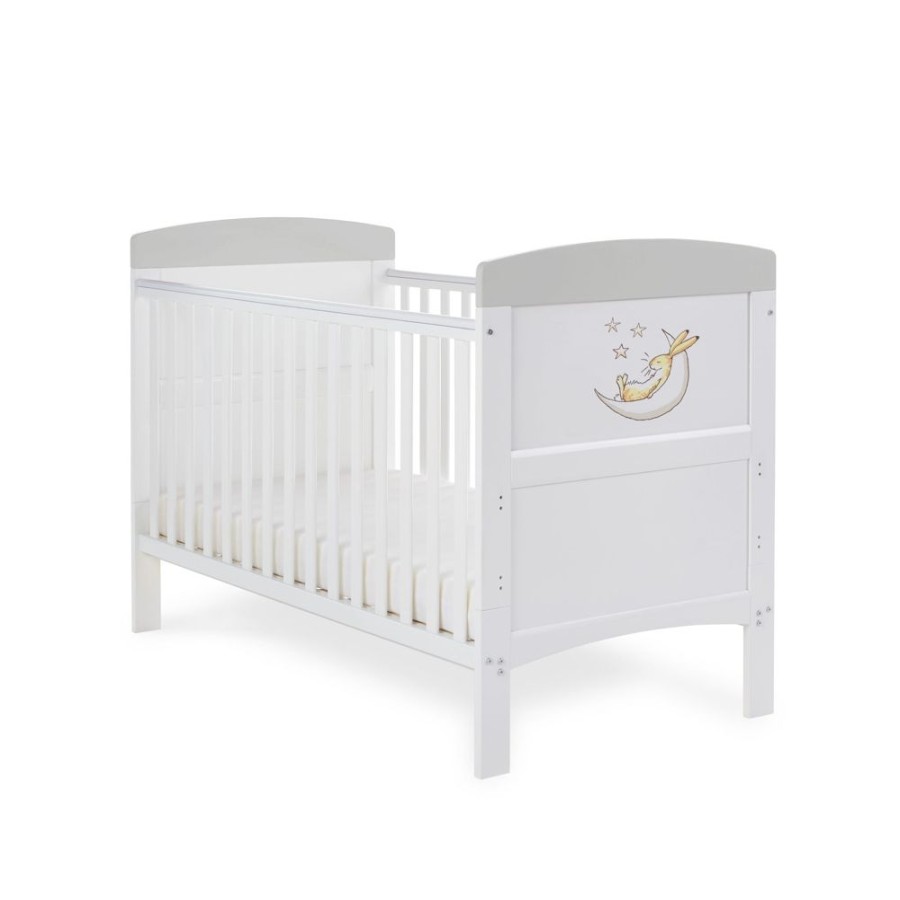 Nursery & Home Obaby Cots & Cotbeds | Obaby Grace Inspire Cot Bed - Guess How Much I Love You To The Moon And Back | Obaby Grace | Millie & Ralph