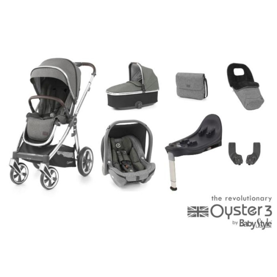 Prams & Pushchairs BabyStyle | Oyster 3 Luxury 7 Pc Travel System Bundle - Orion