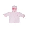 Clothing Dandelion Jackets, Coats & Pramsuits | Pink Tiny Bear Velour Jacket