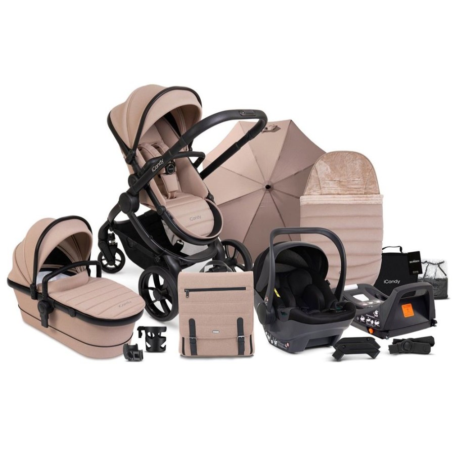 Prams & Pushchairs iCandy | Icandy Peach 7 Travel Bundle With Cocoon - Cookie