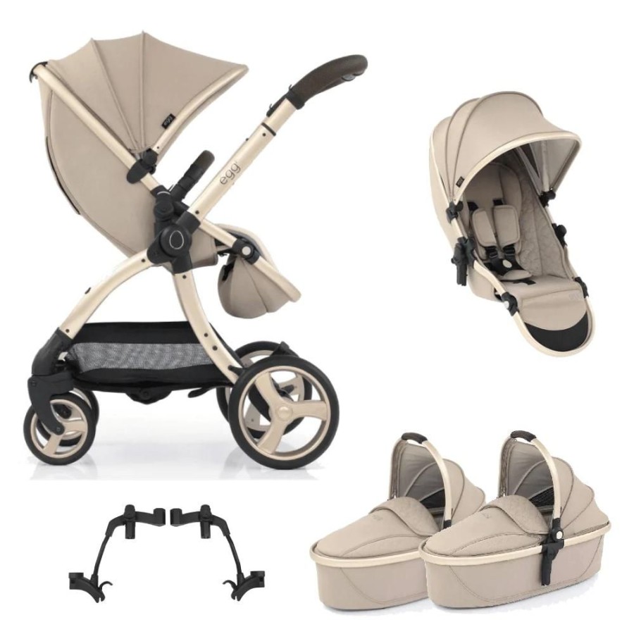 Prams & Pushchairs Egg2 | Egg 2 Twin Stroller - Feather