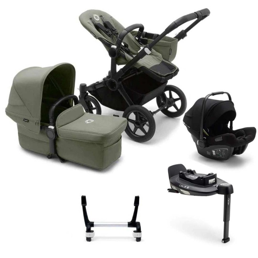 Prams & Pushchairs Bugaboo | Bugaboo Donkey 5 Mono Turtle Travel System - Forest Green