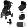 Prams & Pushchairs Maxi-Cosi | Maxi-Cosi Adorra Luxe Pebble 360 Pro + Base Travel System - Twillic Bl