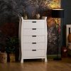 Nursery & Home Obaby Dressers | Obaby Stamford Sleigh Tall Chest Of Drawers - White