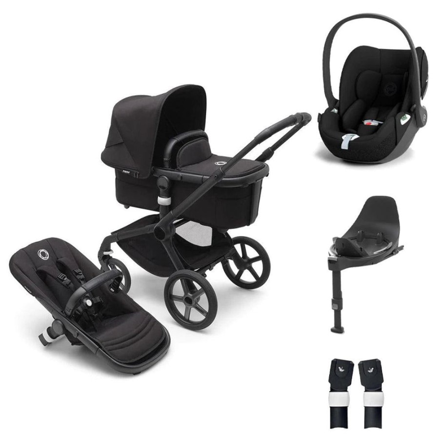 Prams & Pushchairs Bugaboo | Bugaboo Fox 5 Complete Travel System Bundle With Cloud T - Midnight Bl