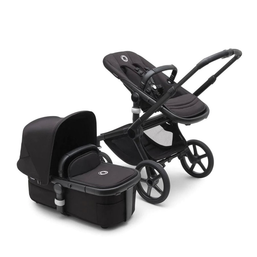 Prams & Pushchairs Bugaboo | Bugaboo Fox 5 Complete Travel System Bundle With Cloud T - Midnight Bl