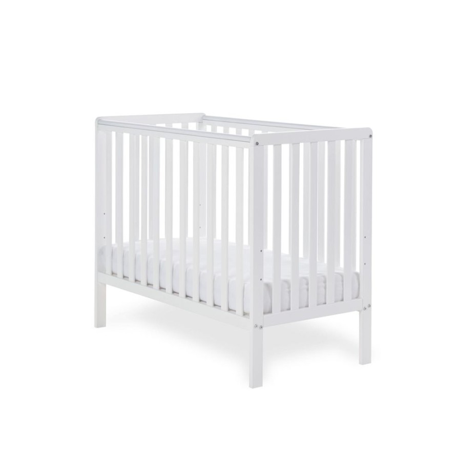 Nursery & Home Obaby Cots & Cotbeds | Obaby Bantam Space Saver Cot & Cot Top Changer ‚Ai White