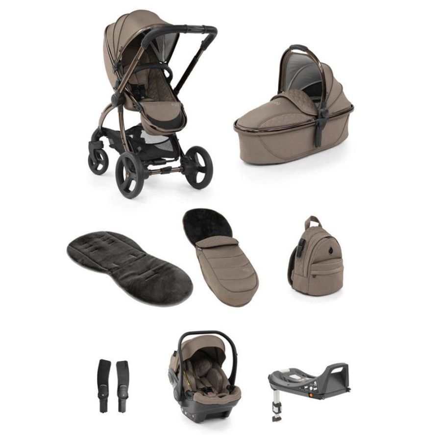 Prams & Pushchairs Egg2 | Egg 2 Luxury Travel Bundle With Shell I-Size Car Seat - Mink