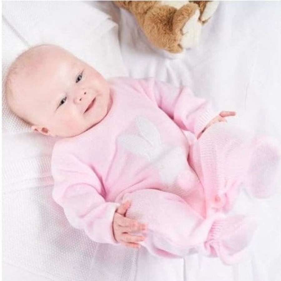 Clothing Dandelion Outfits | Pink Bunny Knitted Onesie