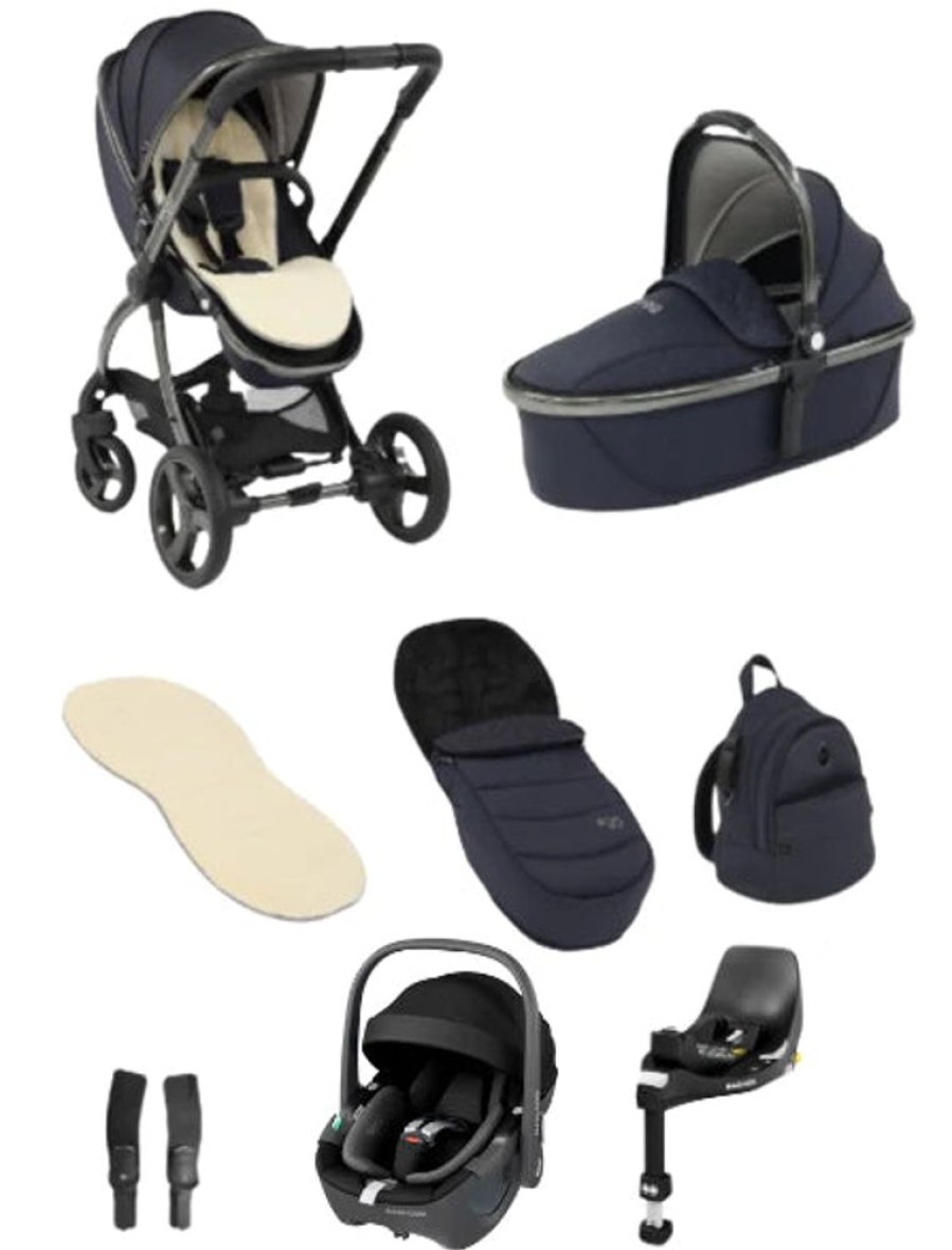 Prams & Pushchairs Egg2 | Egg 2 Luxury Travel Bundle With Maxi-Cosi Pebble 360 Car Seat - Cobalt