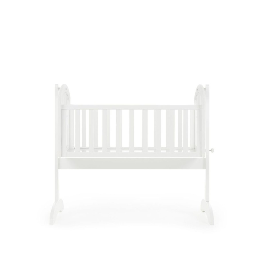 Nursery & Home Obaby Moses Baskets & Bedside Cribs | Obaby Sophie Swinging Crib - White