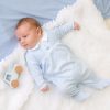 Clothing Dandelion Sleepsuits | Blue Smocked Boat All In One