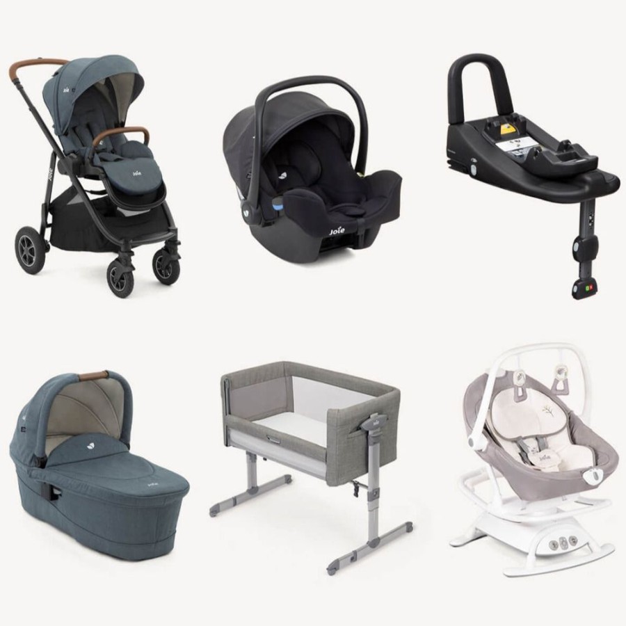 Prams & Pushchairs Joie | Joie Versatrax Newborn Baby Essentials Bundle - Lagoon