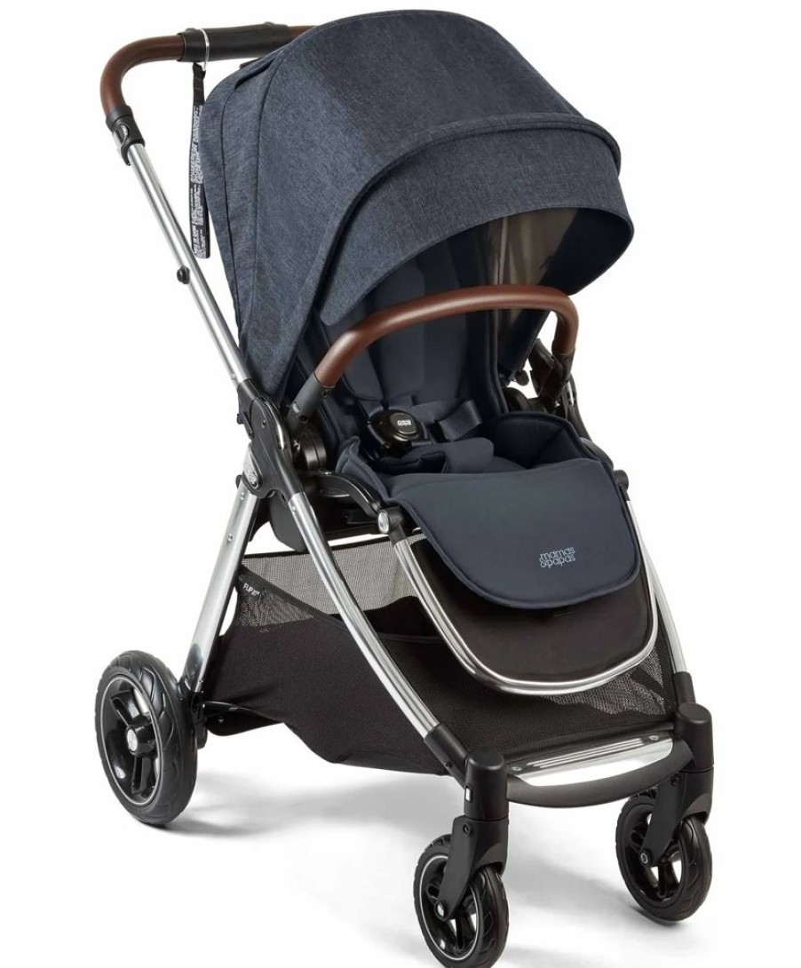 Prams & Pushchairs Millie & Ralph | Mamas & Papas Flip Xt - 8 Pc Complete Travel Bundle With Aton B2 - Na