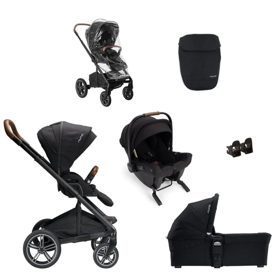 Prams & Pushchairs Nuna | Nuna Mixx Next Pushchair & Pipa Urbn Travel System - Caviar