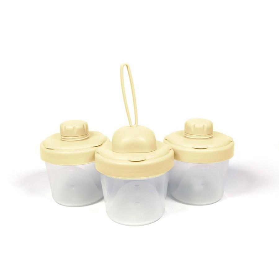 Nursery & Home Millie & Ralph Nursery Decor | Baby Dc - 3 Piece Stacking Food Storage - Sand