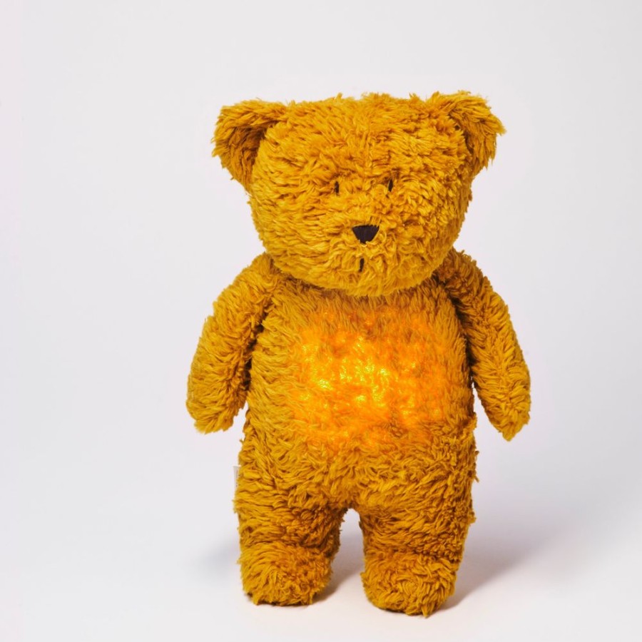 Nursery & Home Moonie Night Lights & Sleep Aids | Moonie - Humming Friend Bear Nightlight - Mustard