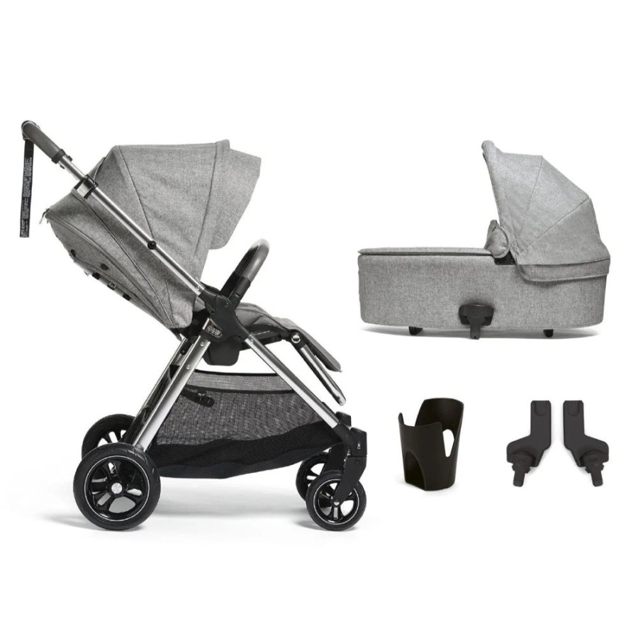 Prams & Pushchairs Millie & Ralph | Mamas & Papas Flip Xt - 4 Pc Starter Bundle - Skyline Grey