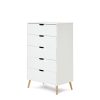 Nursery & Home Obaby Dressers | Obaby Maya Tallboy Drawers - White Natural