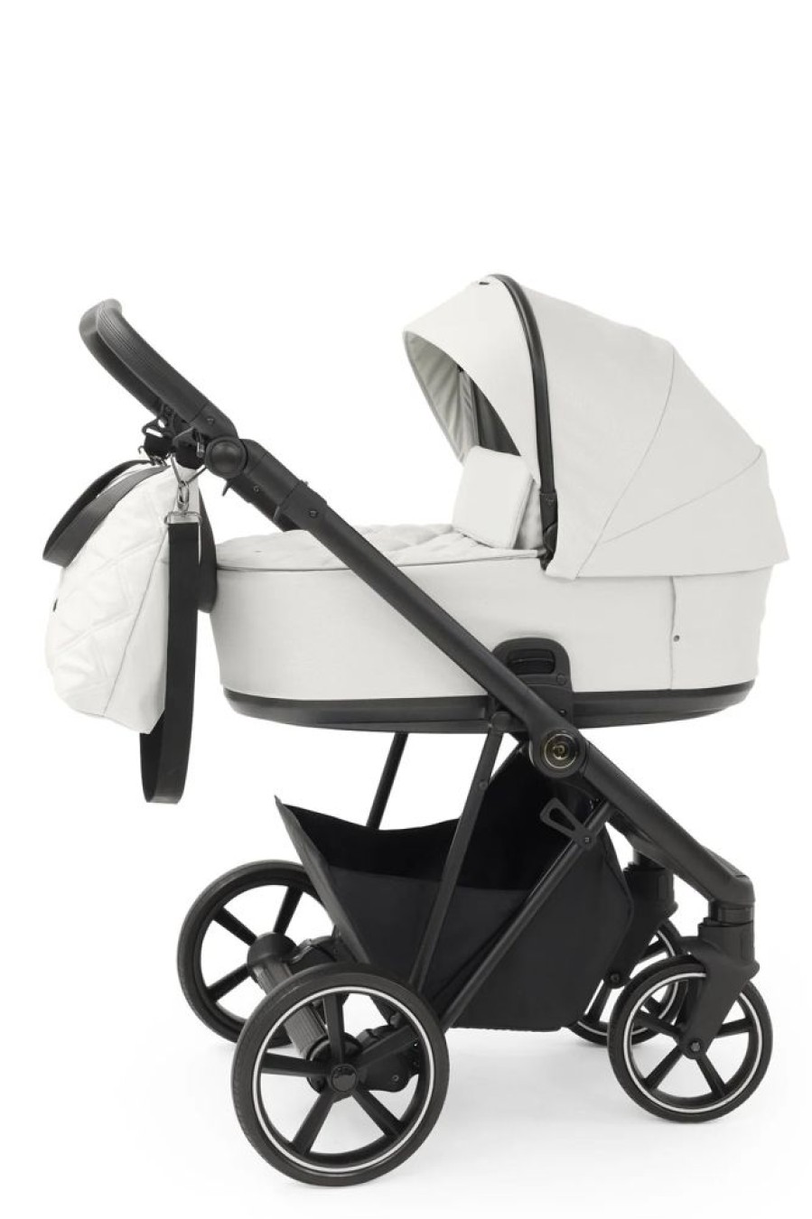 Prams & Pushchairs BabyStyle | Babystyle Prestige Vogue Bundle - Ivory With Black Chassis & Handle