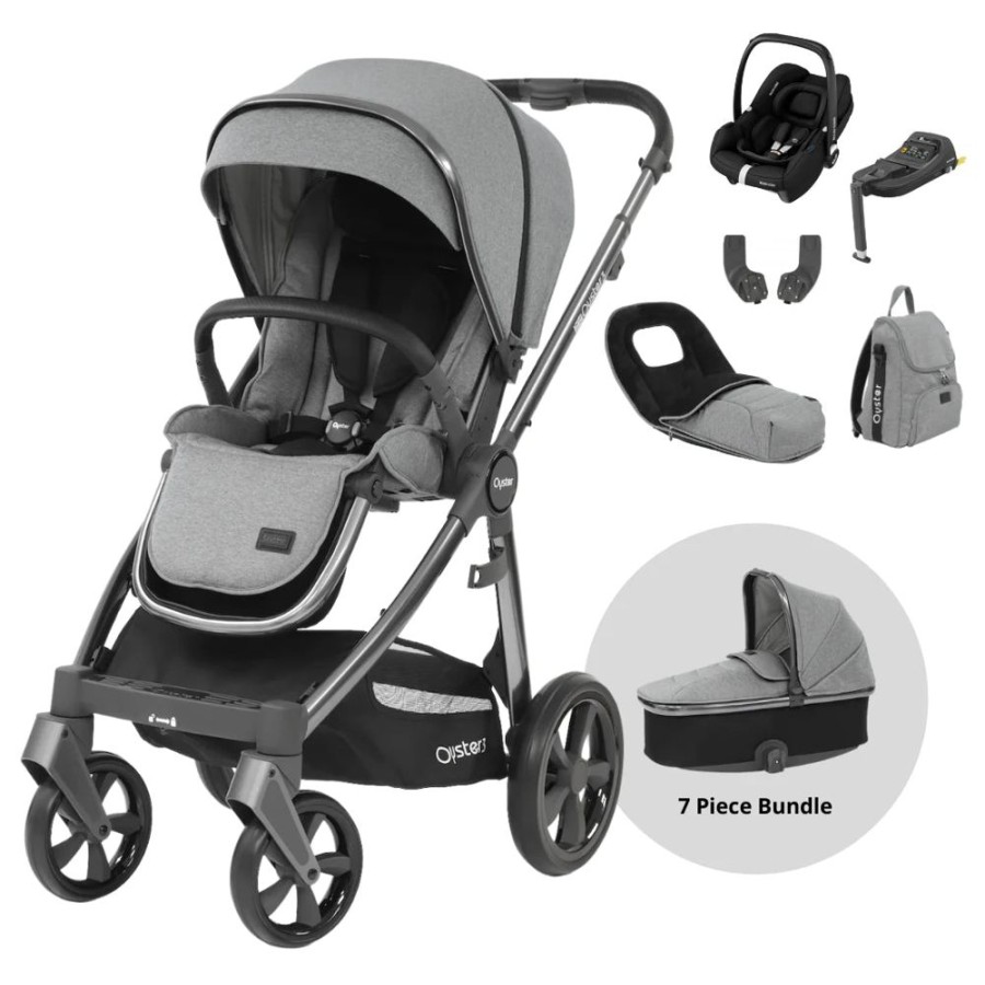 Prams & Pushchairs BabyStyle | Oyster 3 Luxury 7 Pc Travel System Bundle With Maxi-Cosi Cabriofix Car