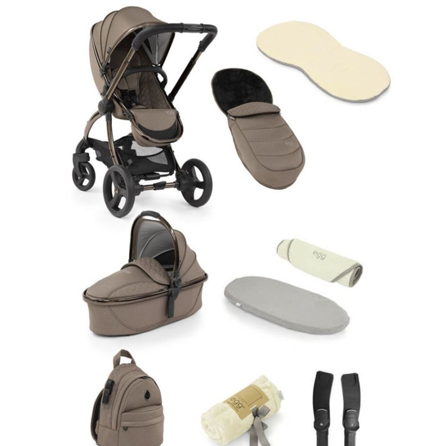 Prams & Pushchairs Egg2 | Egg 2 Snuggle Package 9 Piece Bundle - Mink