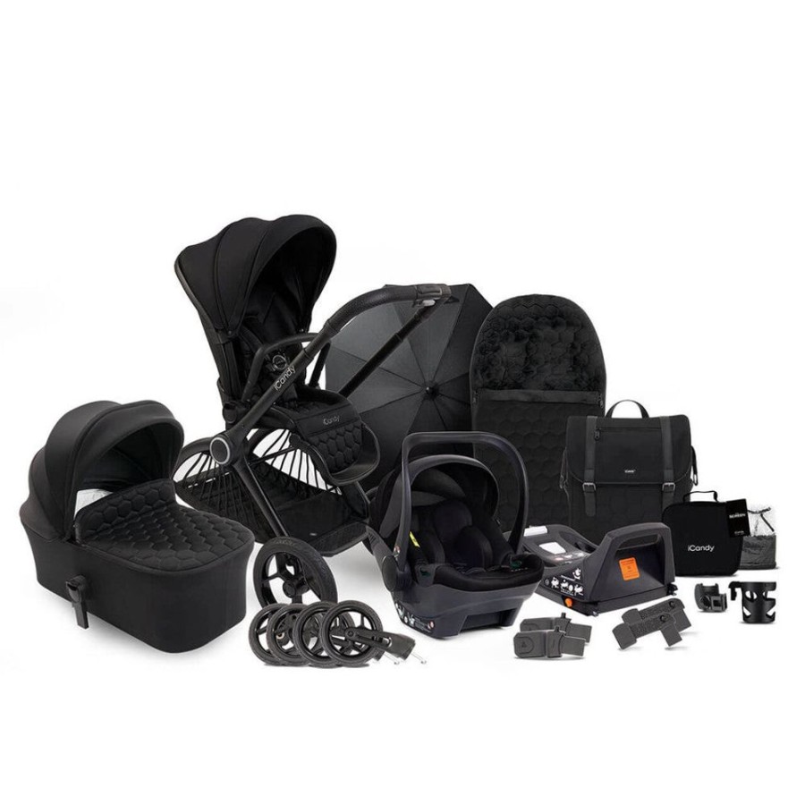 Prams & Pushchairs iCandy | Icandy Core Complete Bundle With Cocoon Car Seat - Black