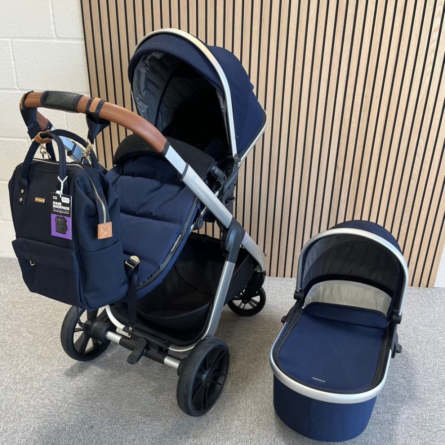 Prams & Pushchairs Bababing | Ex Display Sale Bababing Raffi 2 In 1 - Navy Blue