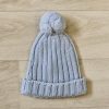 Clothing Millie & Ralph Hats | Blue Knitted Pom Hat