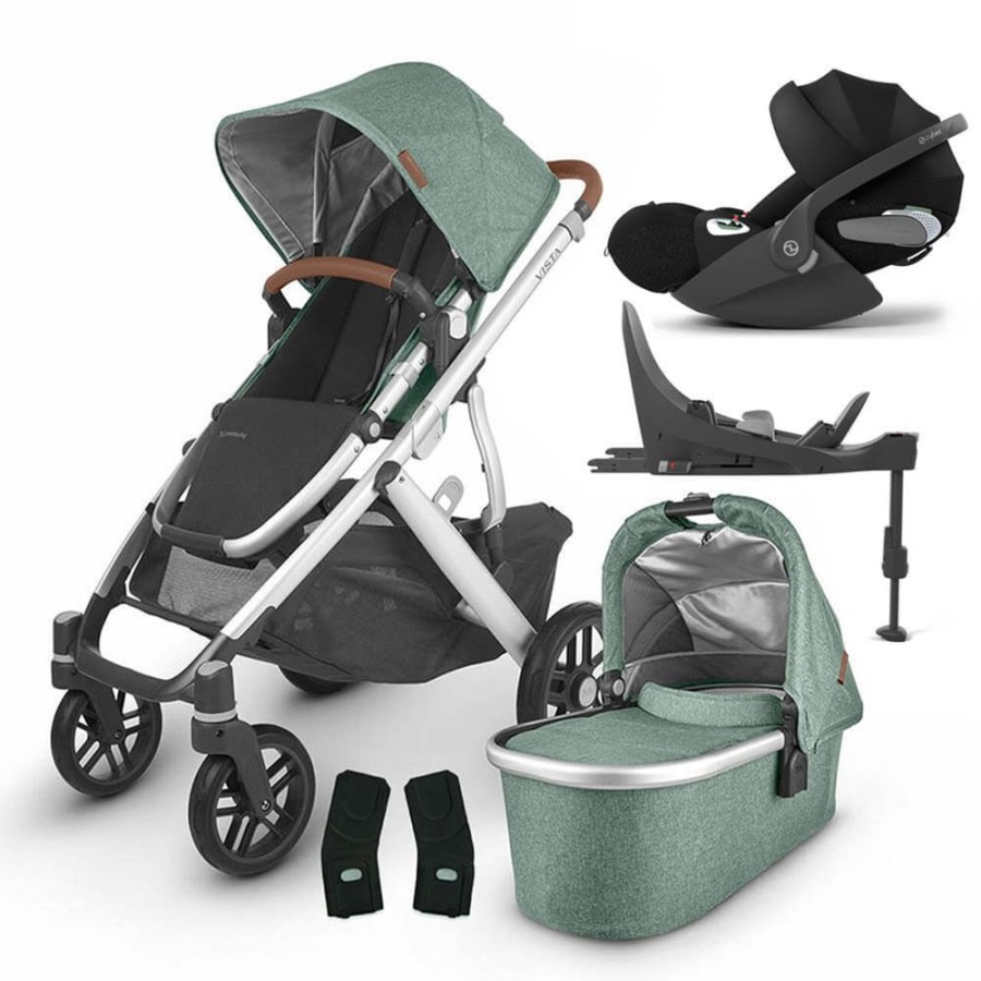 Prams & Pushchairs UPPAbaby | Uppababy Vista V2 Travel System With Cloud T & Base - Emmett