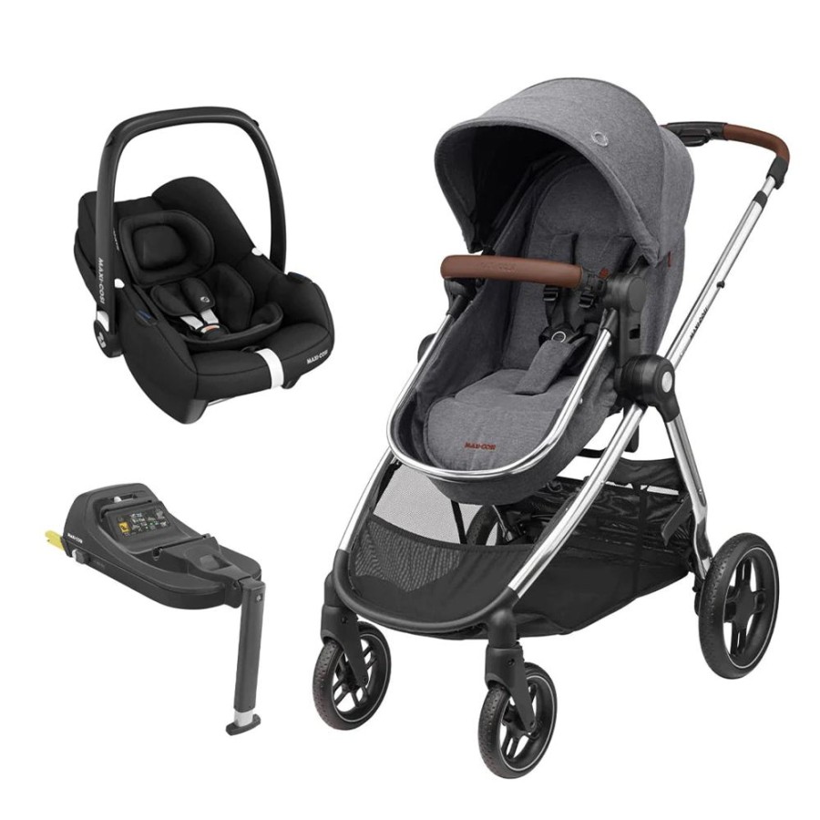 Prams & Pushchairs Millie & Ralph | Maxi-Cosi Zelia Luxe 2-In-1 Pushchair Cabriofix + Base Travel System -