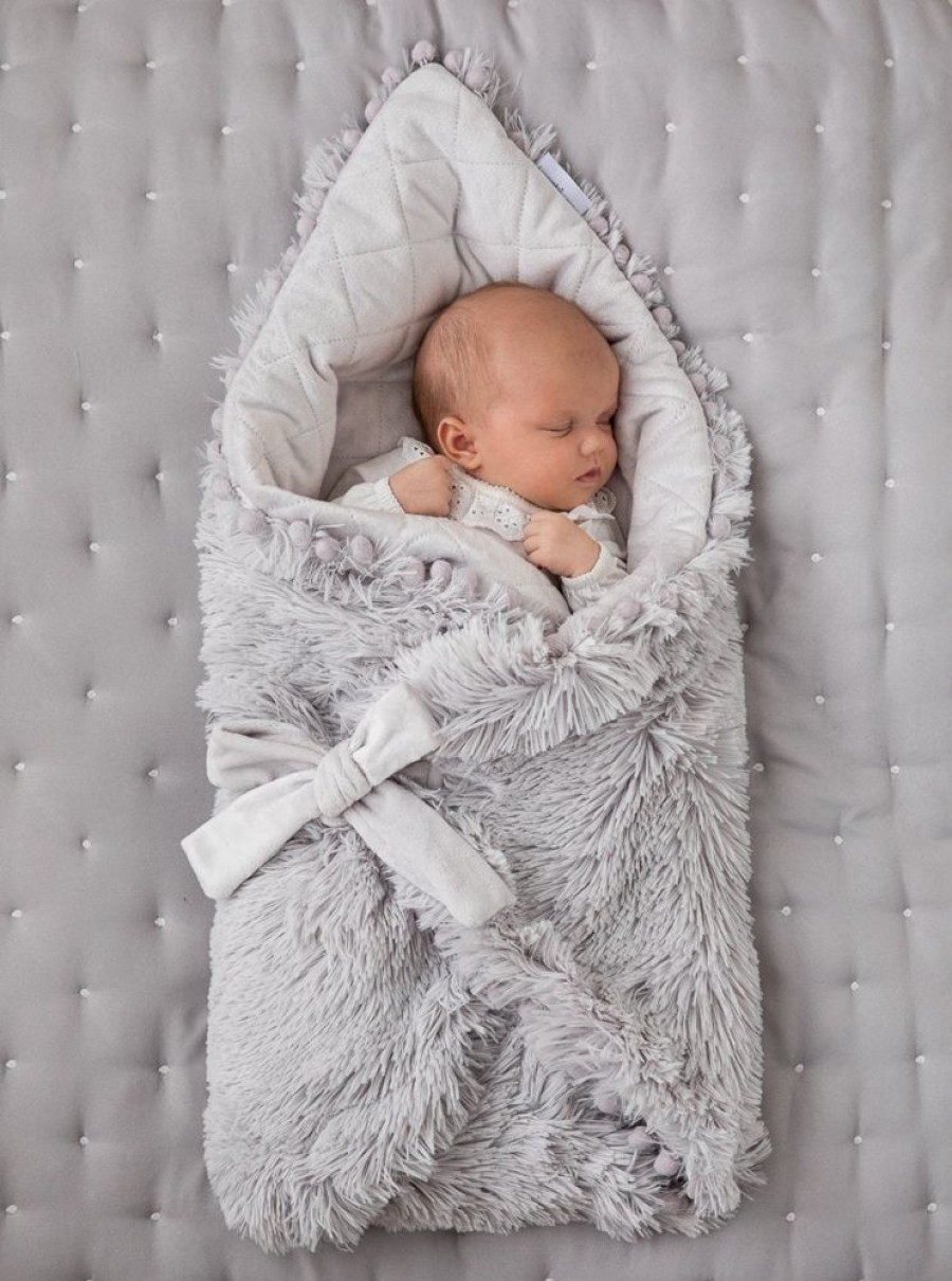 Clothing Bizzi Growin Blankets | Luxuriously Soft Koochiwrap Blanket - Grey | Millie & Ralph