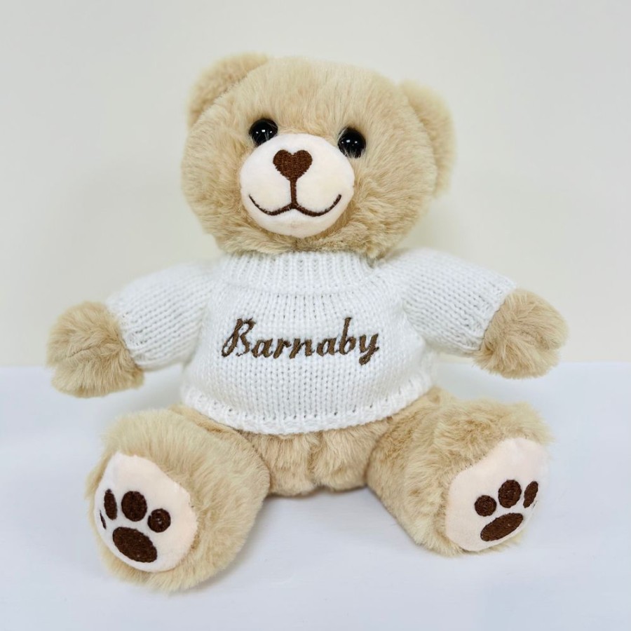 Personalised Millie & Ralph | Brown Bear With Personalised Embroidered Jumper